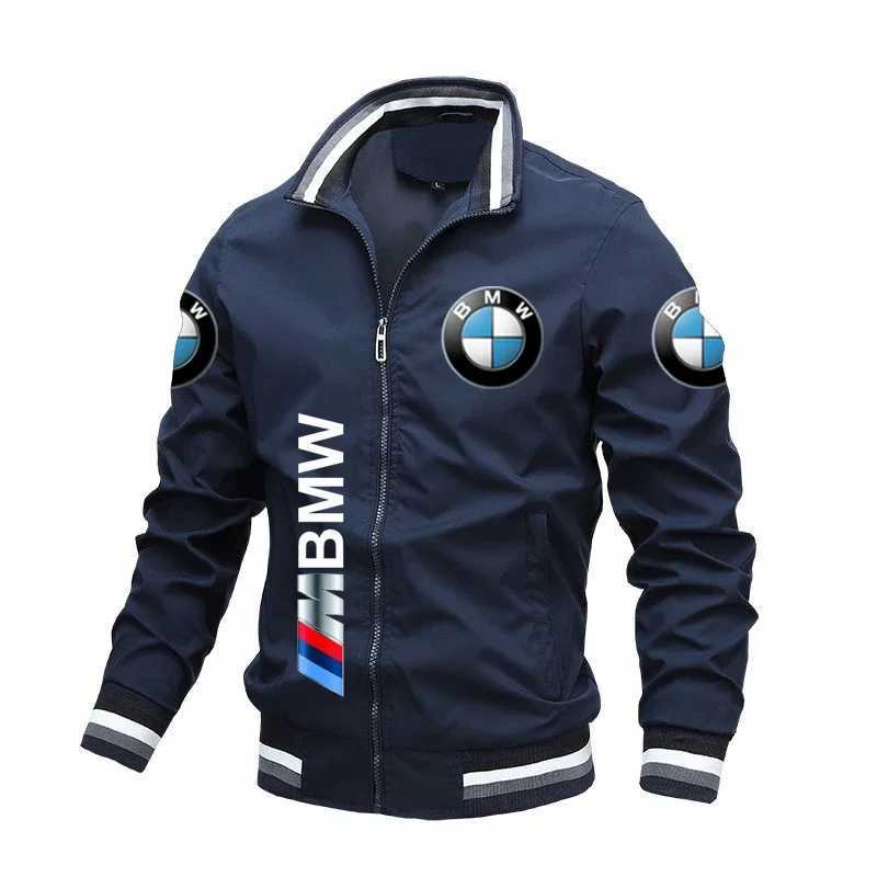 Men's Jackets 2024 BMW Mens Motorcycle Jacket Mens and Womens Bicycle Casual Jacket Sports Zipper Bicycle Jacket T241109T70S