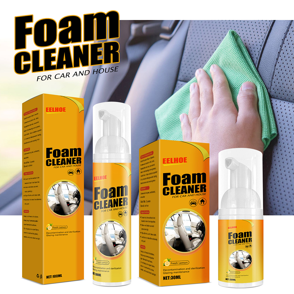 30/100ml Multi-Purpose Foam Cleaner Cleaning Tool Car Interior Home Cleaning Foam Cleaner Spray Automobiles Parts