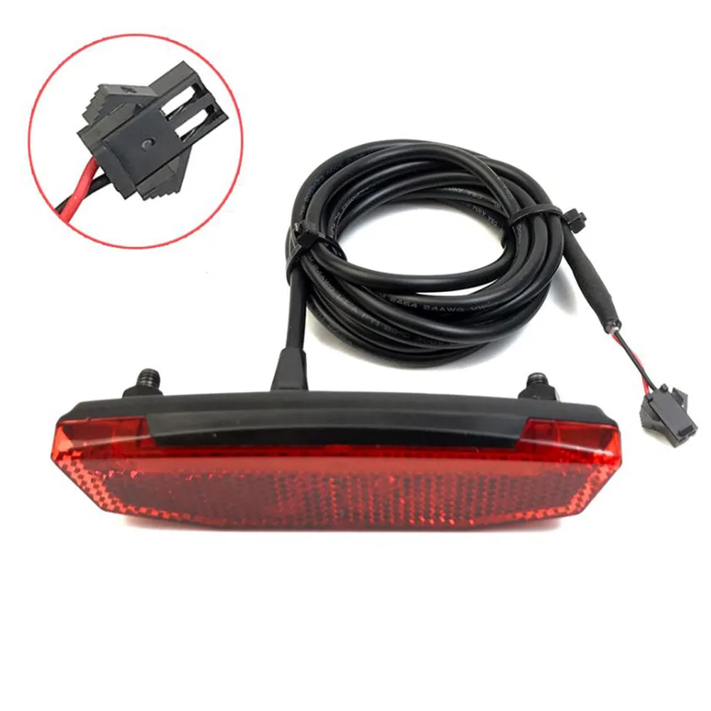 36V/48V Ebike Taillight Rear Light Tail Light LED Safety Warning Rear Lamp For Escooter Electric Bike Light Bicycle Accessories