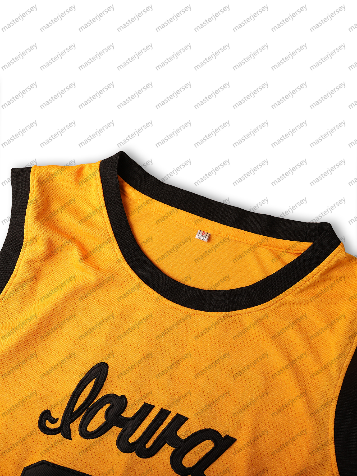 #22 CLARK Men's Basketball Jersey Sweatshirt - Embroidered Movie Mesh Letters & Numbers, Crew Neck Sleeveless Training Vest, Loose Fit Athletic T