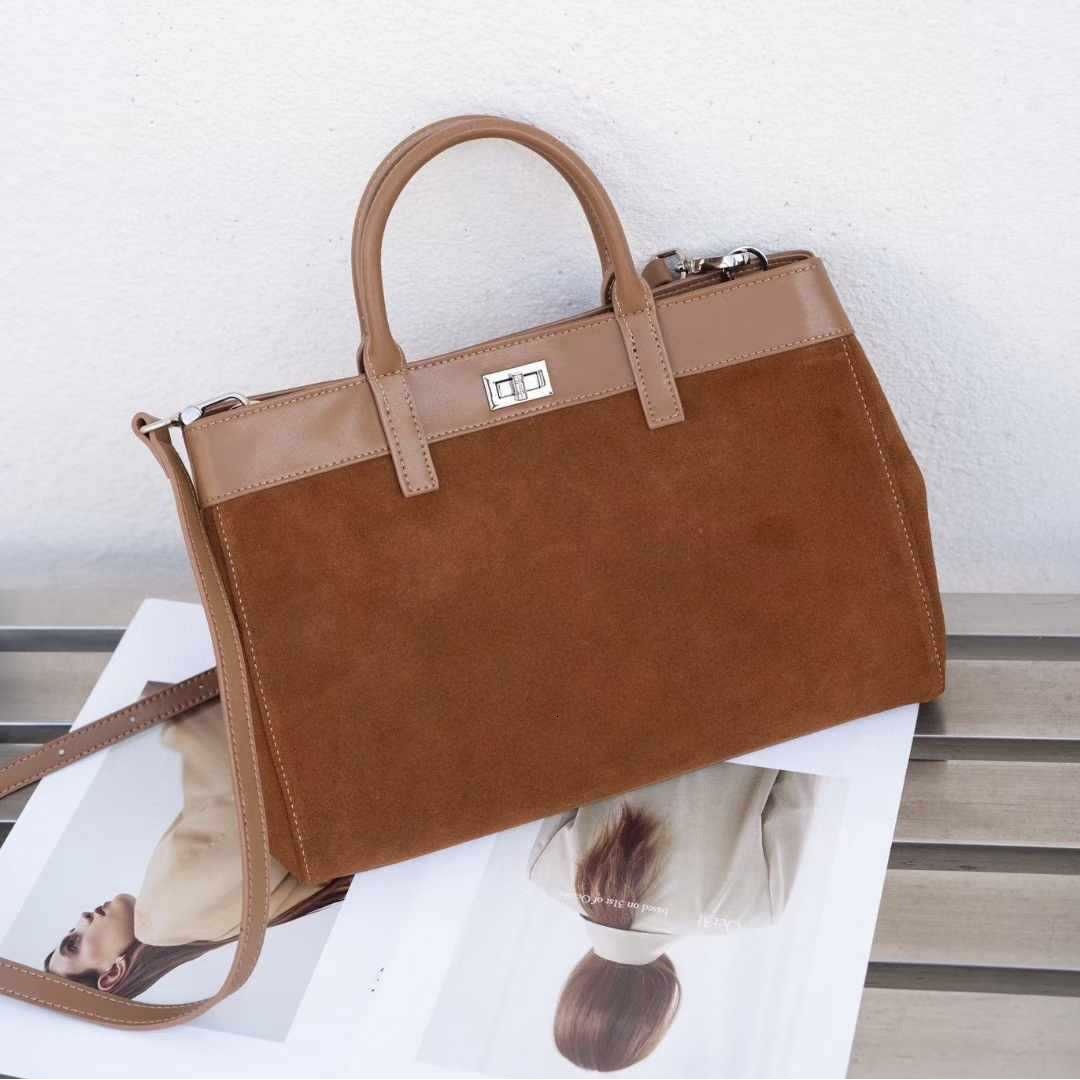 Patchwork Genuine Handbag Women Real Cow Leather Tote Fashion Ladies Shoulder Or Crossbody Bag Genuine Leather Zipper Style BagVoyage