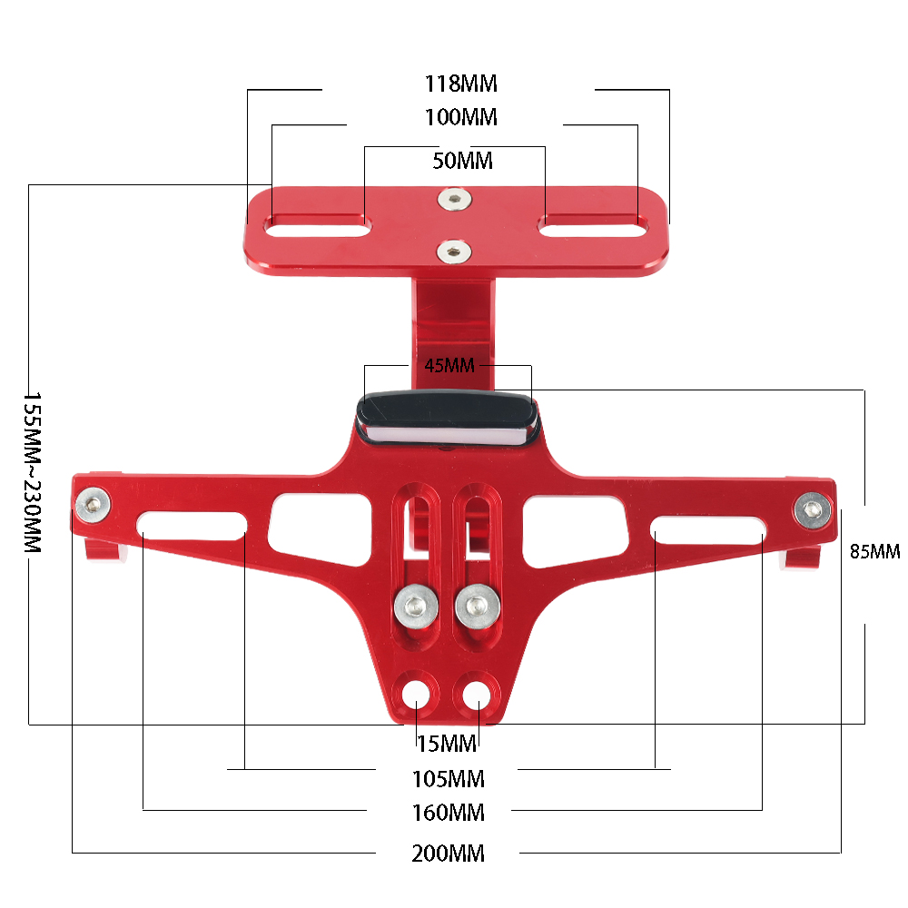 For Yamaha YZ80 YZ85 YZ125 YZ250 YZ 80 85 250F 125 LED Turn Signal Light Adjustable Tail Eliminator License Plate Bracket Holder