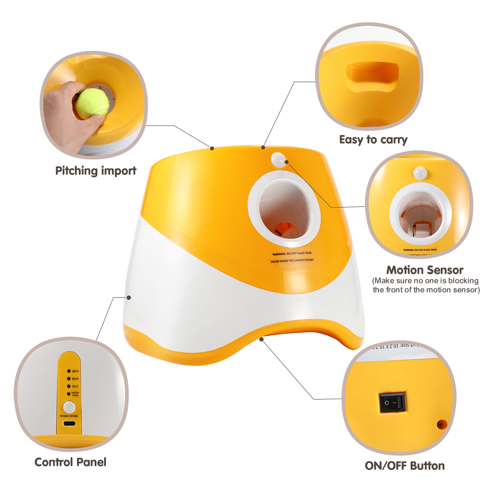 Wholesale Outdoor Pet Automatic Tennis Ball Launcher Dog Training Toys Interactive Fetch Throwing Ball Machine