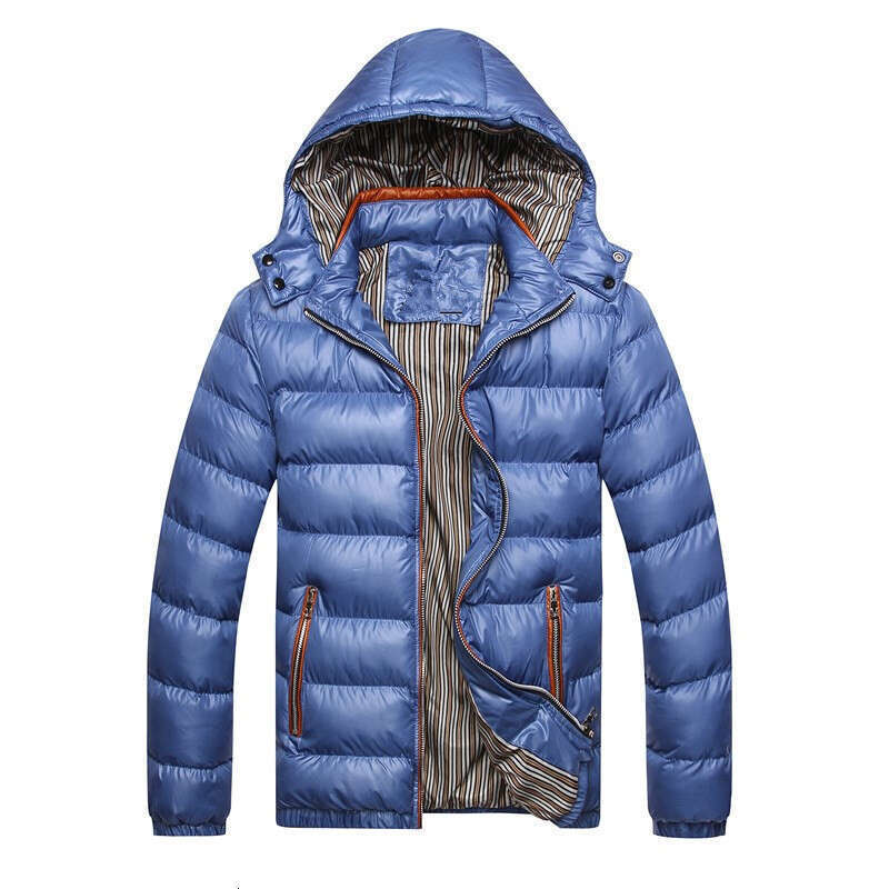 Winter Hooded Warm Fashionable Men's Casual Cotton Clothing Multi-Color