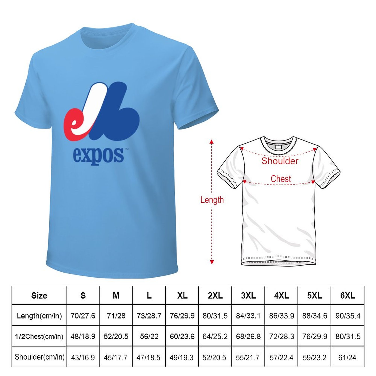 Best Seller - Montreal Expos Logo T-Shirt custom t shirts T-shirt for a boy t shirts for men cotton