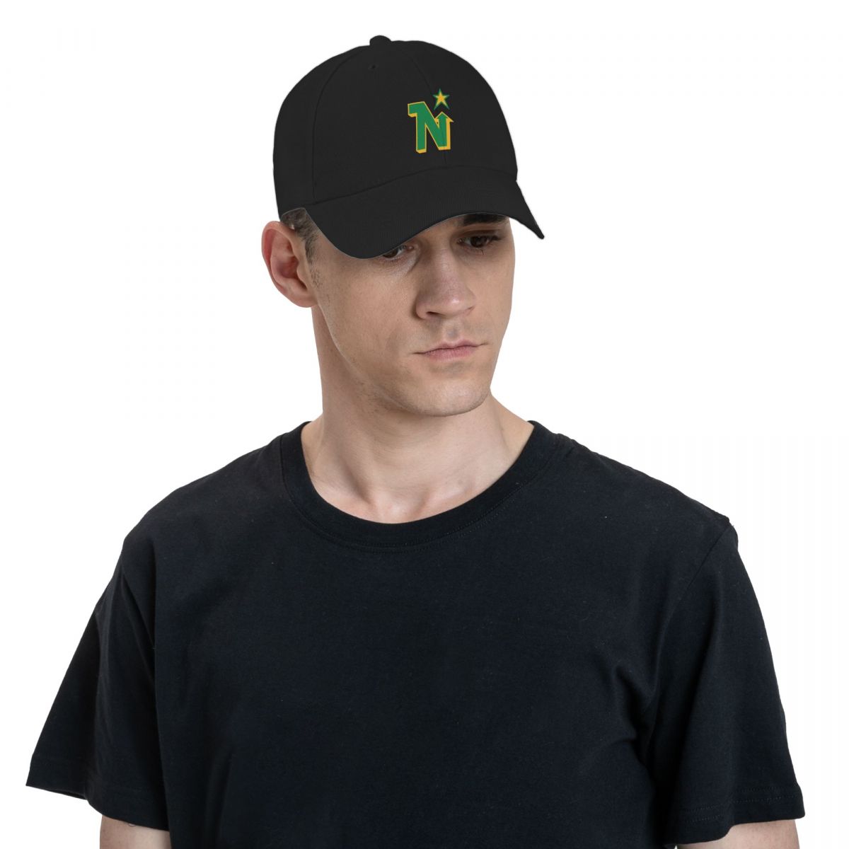 Minnesota North Stars Vintage Hockey Vintage Logo Baseball Cap Snapback Cap Bobble Hat Hip Hop Designer Man Hat Women's