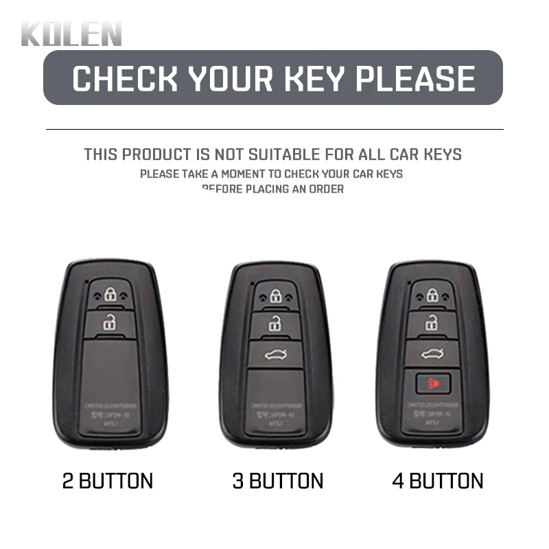 TPU Car Remote Key Case Cover Shell Fob For Toyota CHR Camry Corolla new RAV4 2025 Highlander C-HR Prius Land Cruiser Prado 2 3 4 Button