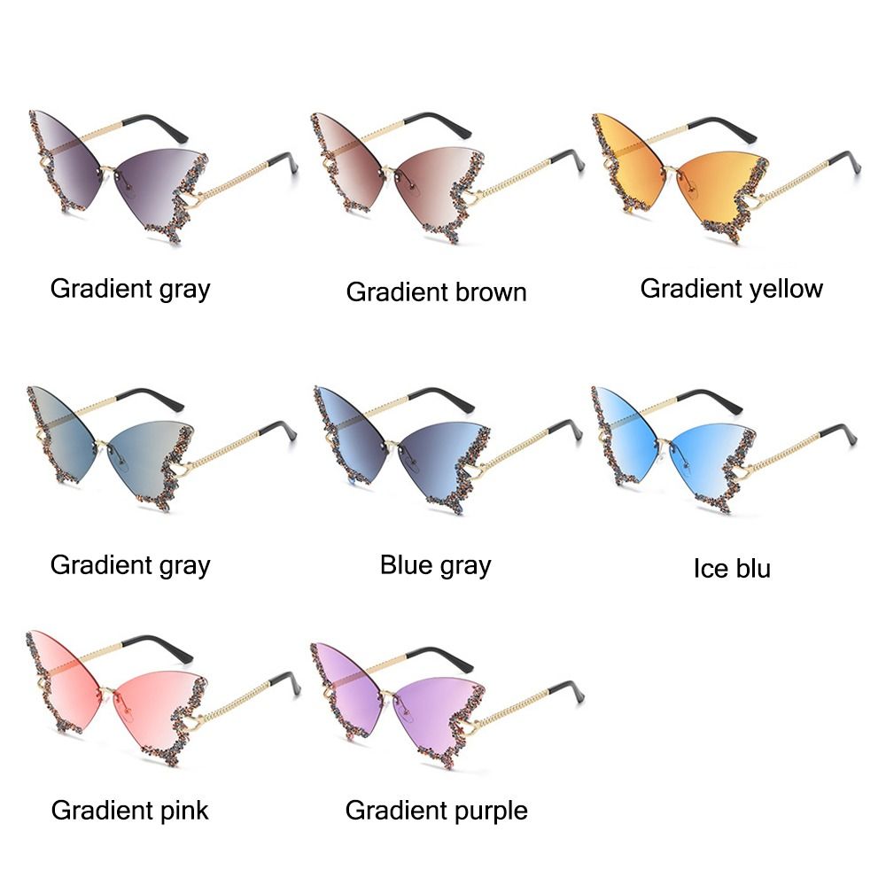 Rhinestone Diamond Oversized Butterfly Sunglasses Purple Sunglasses for Women Bling Sun Glasses Ladies Shades