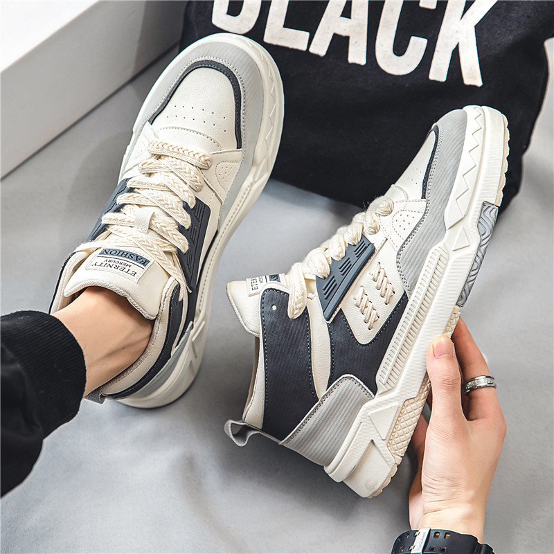 Men's Spring and Autumn New Korean High Top Casual Shoes Free Shipping.