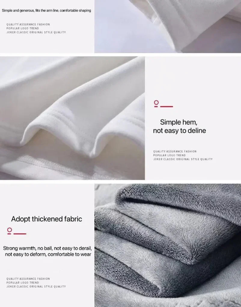 1 thick velvet warm top mens winter long sleeved underwear mens round neck fashionable T-shirt M-5XL 241111