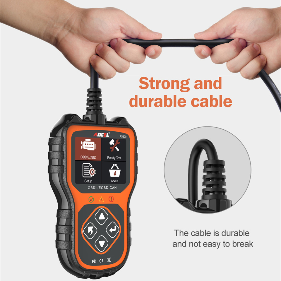ANCEL AS200 OBD2 Scanner Code Reader Data Stream Automotive Tools Engine Check Car Scanner Professional OBD 2 Auto Diagnostics