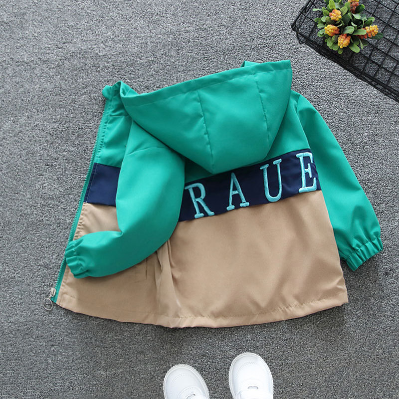 Designer Children's casual jacket 2025 new coffee colored windbreaker women's spring and autumn thin style