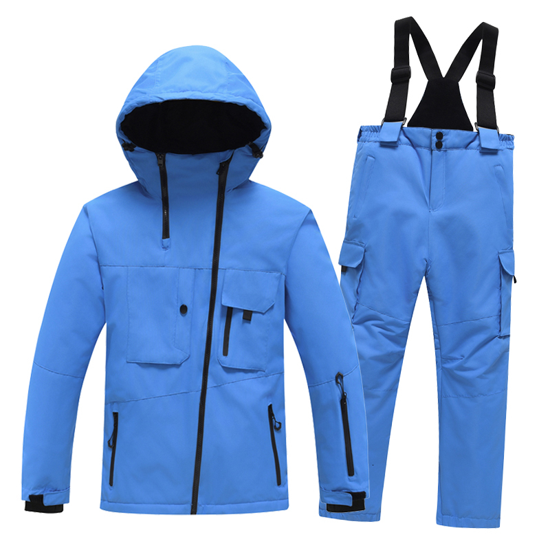 Boys And Girls' Fashion Suit Winter Clothes Snow Waterproof 10000 Ski Jacket And Pant Sets Kids Snowboarding Clothing