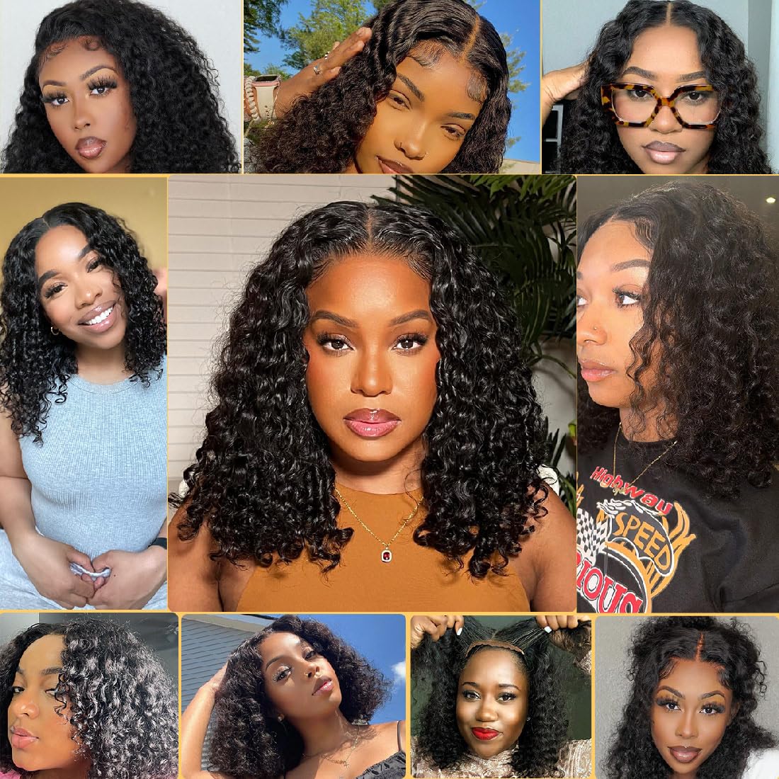 Wear Go wig 180% mongolian kinky curly Wigs Human Hair Pre Plucked Pre Cut water wave Bob Wig brazilian Hair Wigs 5x5 Hd Lace Closure Wigs full hd Cur