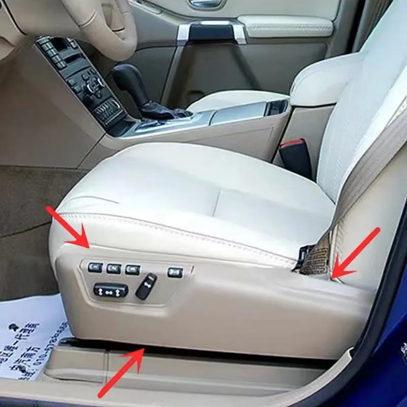 39802011 39802012 Car Front Drivers Side LH Black Beige Power Seat Outer Trim Cover for VOLVO XC90 S60 S80 V70 NEW