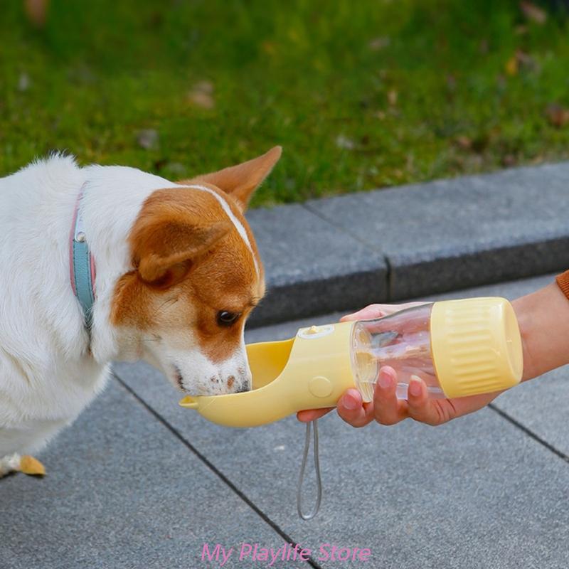 free shipping Pet Feeder Portable Food Bottle Pets Outdoor Travel Drinking Dog Bowls Water Bowl for Dogs