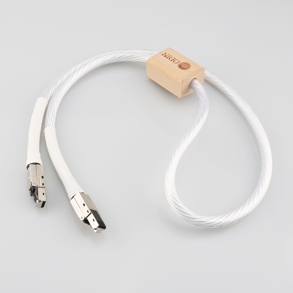 Nordost ODIN Cat8 Ethernet Cable: High-Speed RJ45 Network Patch Cable with High Purity Sier-Plated Conductors for Superior Data Transmission dh9103200