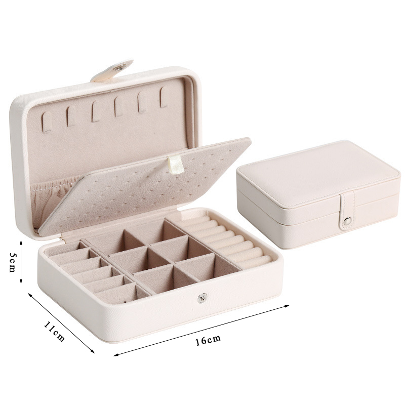 Newly 2024 Unique Blue Romantic Box PU Storage Bracelet Jewelry Box Wholesale Creative Portable Travel Storage Box Earrings Ring