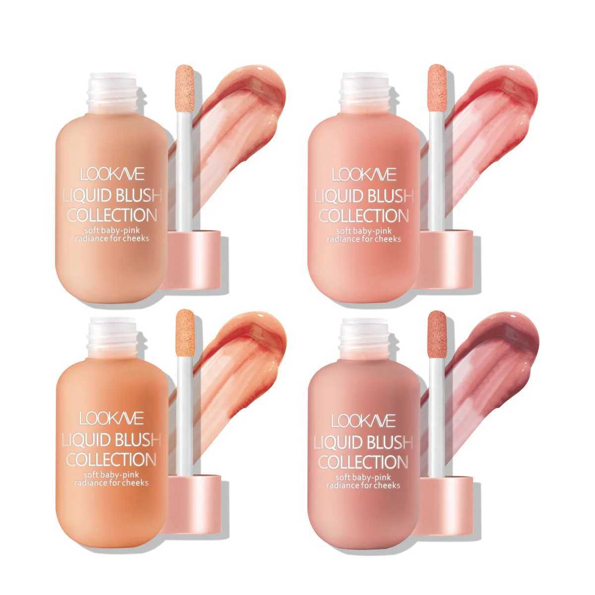 Mini Moisturizing Liquid Blush Waterproof Lasting Natural Brighten Contour Blusher Makeup Color Rendering Face Pigment CosmeticsXJ241111