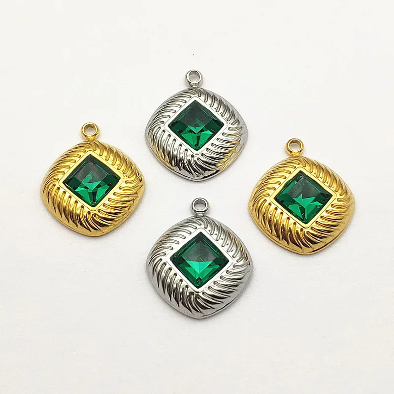 incoming 20x17mm 50 piece stainless steel pendant Rhinestone Charm used for handmade earrings DIY parts jewelry accessories discovery 241108