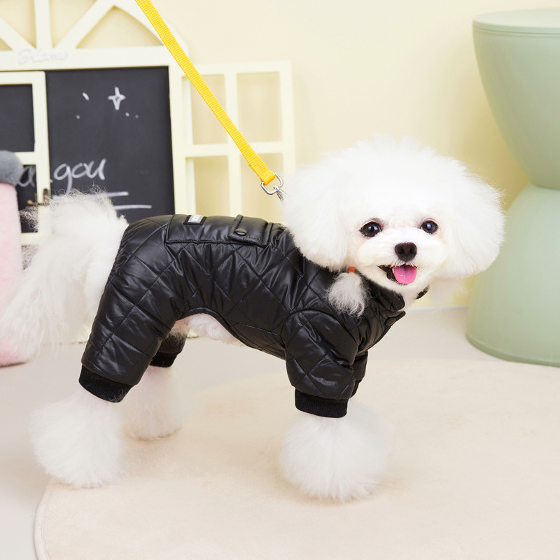 Puppy Overalls Waterproof Boy Dog Jumpsuit Winter Fleece Dog Clothes for Small Dogs Pet Jacket Chihuahua Costume Yorkie Pug Coat