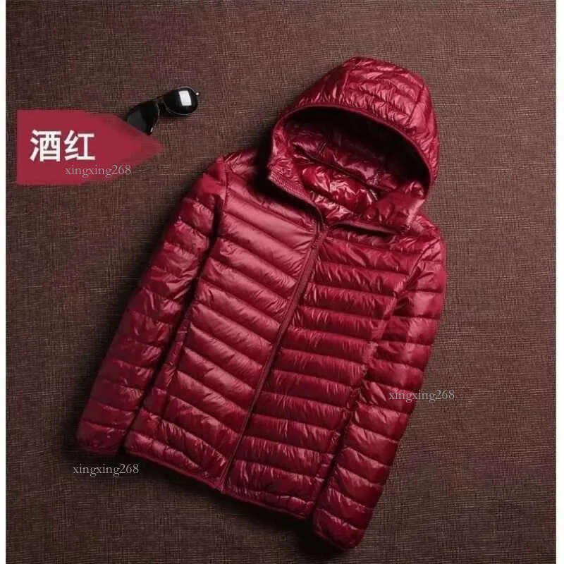 Men's Down Parkas Spring and autumn fashion brand ultra light duck down jacket mens Korean street clothing wool jacket hooded jacket warm mens cl