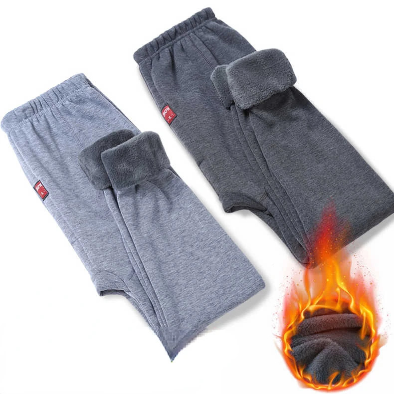 Winter Warm Mens Leggings Tight Long Johns Fleece Underwear Elastic Tights Male Thermal Pants E156 241111