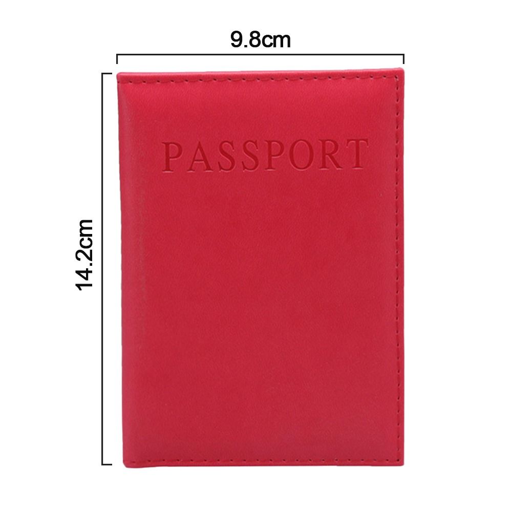 Unisex Leather Passport Cover ID Card Wallet Holder Travel Blocking Purse Case