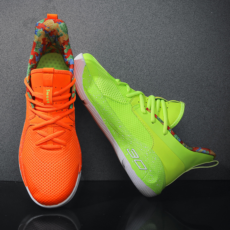 Personalized Mixed Color Basketball Shoes For Men And Women Sneakers Cushioning Sports Shoes High-Top Footwear For Basket