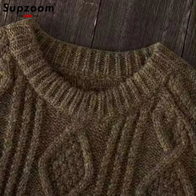 Supzoom Arrival Retro Casual Cartoon Pulloverse Couple Mens Top Fashion Winter Knitted Sweater 241111