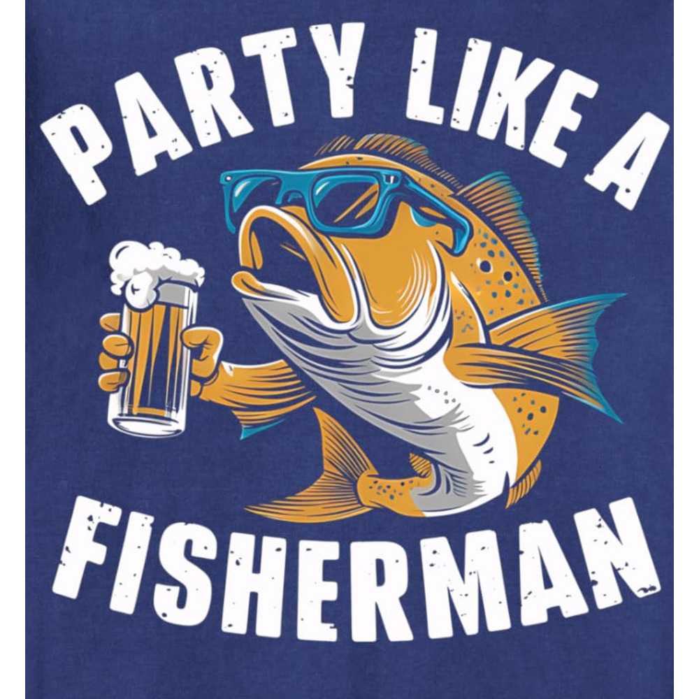 Long Sleeve Shirts for Men sweatshirt Fisherman Fishing Party Like A True Fisherman Gift Sweatshirt T shirt Tee Streetwear Casual tops clothes