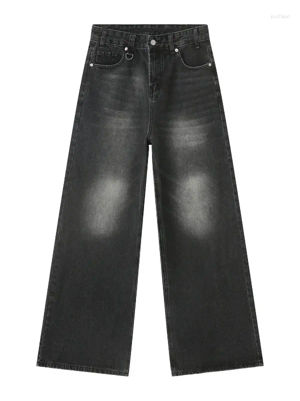 2025 S Fashion Designer Men S Jeans Vintage Men Baggy Denim Trousers Y K Streetwear Wide Leg Loose Pants Women Fashion Distressed Straight Long