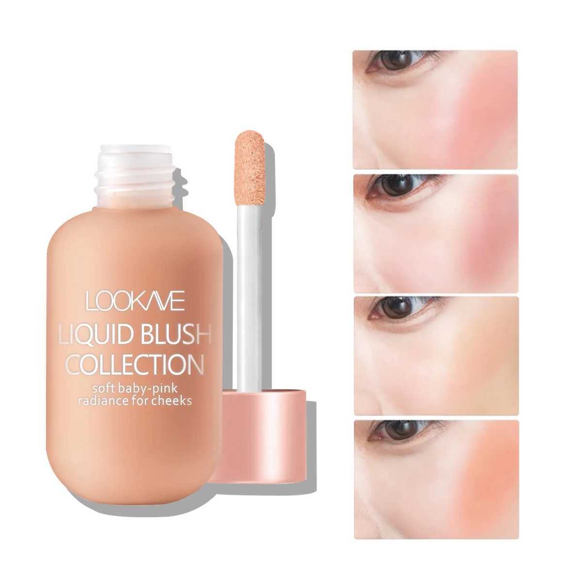 Mini Moisturizing Liquid Blush Waterproof Lasting Natural Brighten Contour Blusher Makeup Color Rendering Face Pigment CosmeticsXJ241111