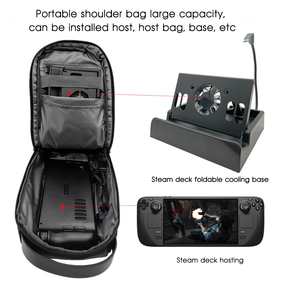 For Asus ROG ALLY Portable Console Case Bag Shockproof Hard Shell Protective Carrying Case for Steam Deck/NS Switch Accessories