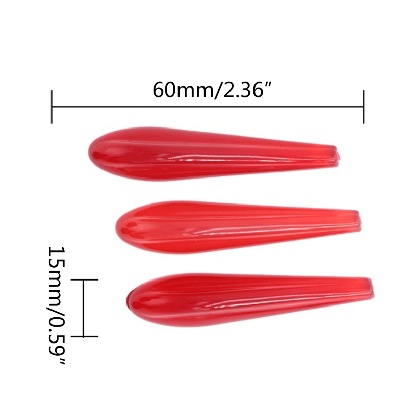 P9JC 6Pcs Universal Front Bumper Lip Splitter Exterior Acrylic Fins Spoiler Stickers for Car Body Auto Anti-Collision