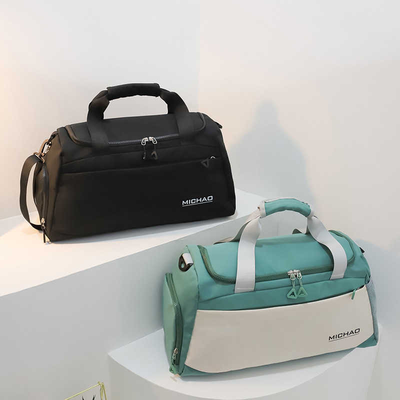 Dry Wet Separation Sports Student Sports Handbag Short Distance Travel Set Pull Rod Travel Bag Mens and Womens Large Capacity Swimming Bag