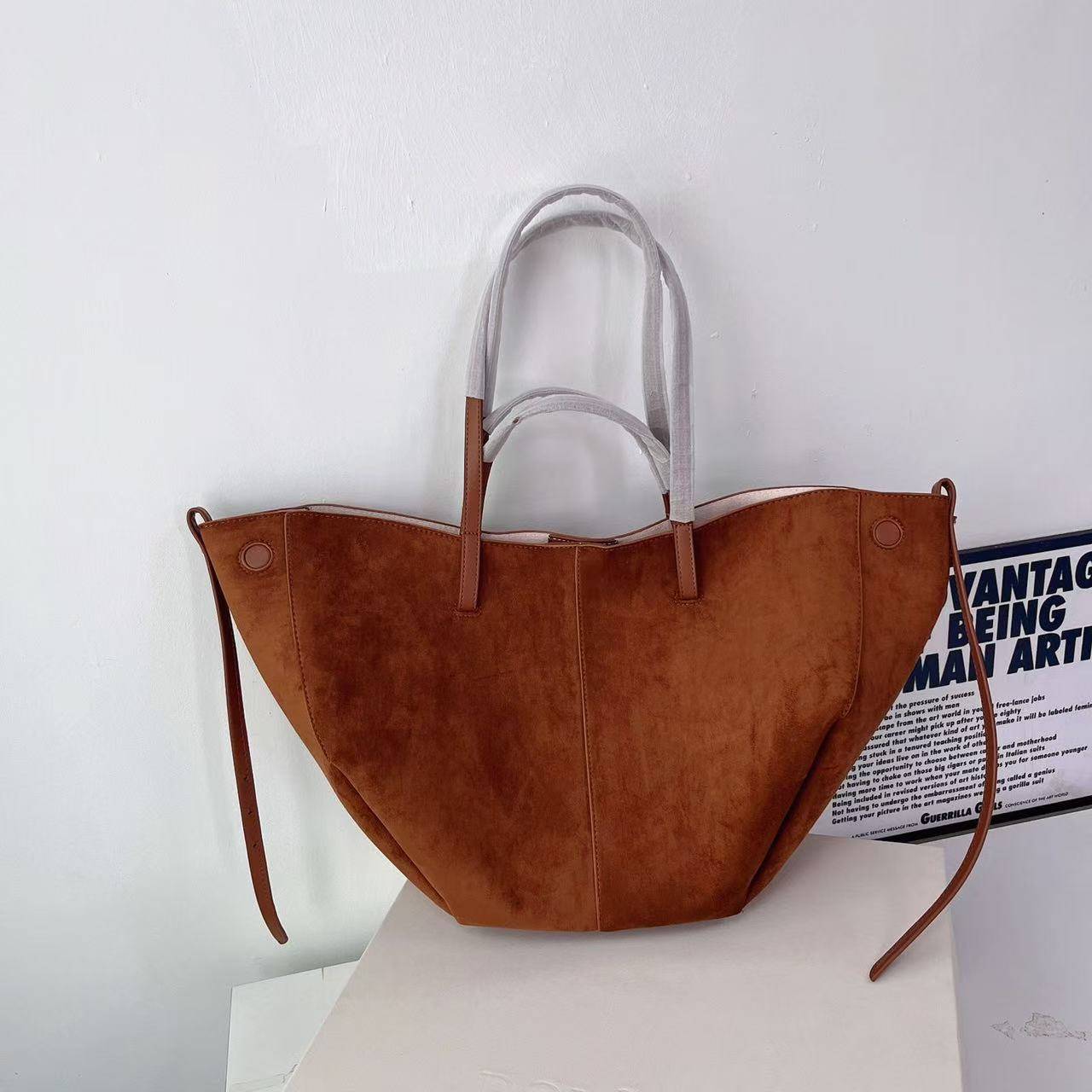 Shoulder Crossbody Number Cyme Underarm Camo Black Shopping Fashion Women Tonca Suede Large Tote Bag Mini Purse Textured Half Moon L Hobo Bags B2