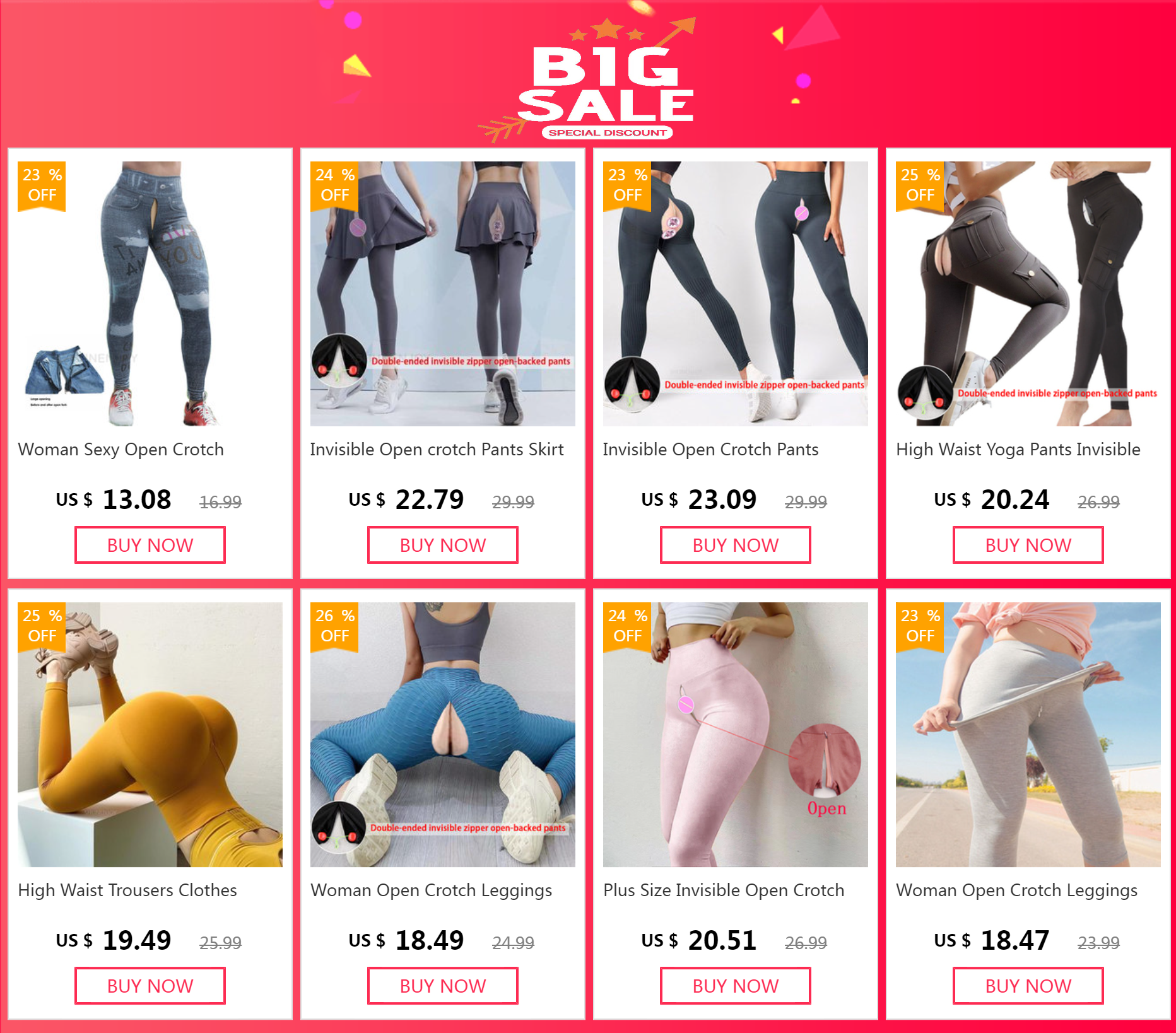 Plus Size Invisible Open Crotch Leggings Sexy High Waist Yoga Outdoor Sports Sex Convenient Club Fun Pants Womens Clothing