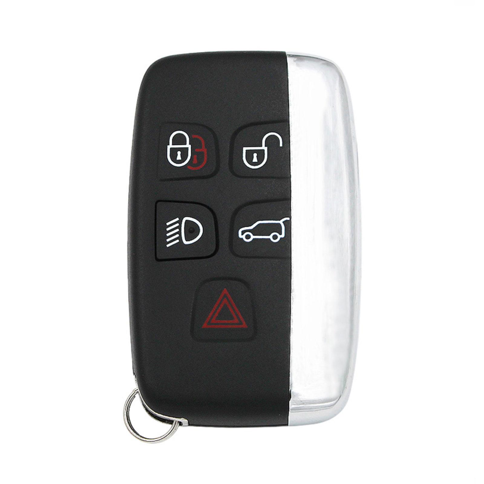 for 4 Land Rover Discovery Range Sport Evoque LR2 LR4 Smart Car Key Shell Cover Housing Case 5 Buttons smile