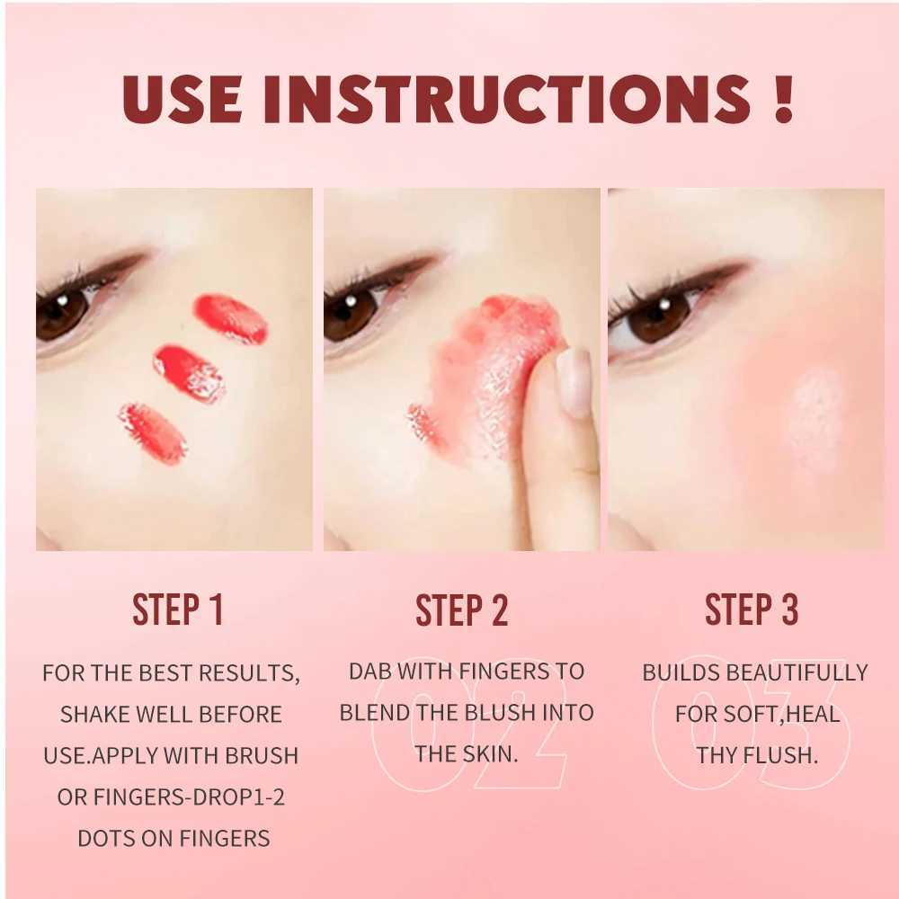 Rose Creamy Blush Stick High-Shimmer Multi-Function Lip And Cheek Tint Facial Soft Tube Blusher Contour Blush Wand For WomenXJ241111