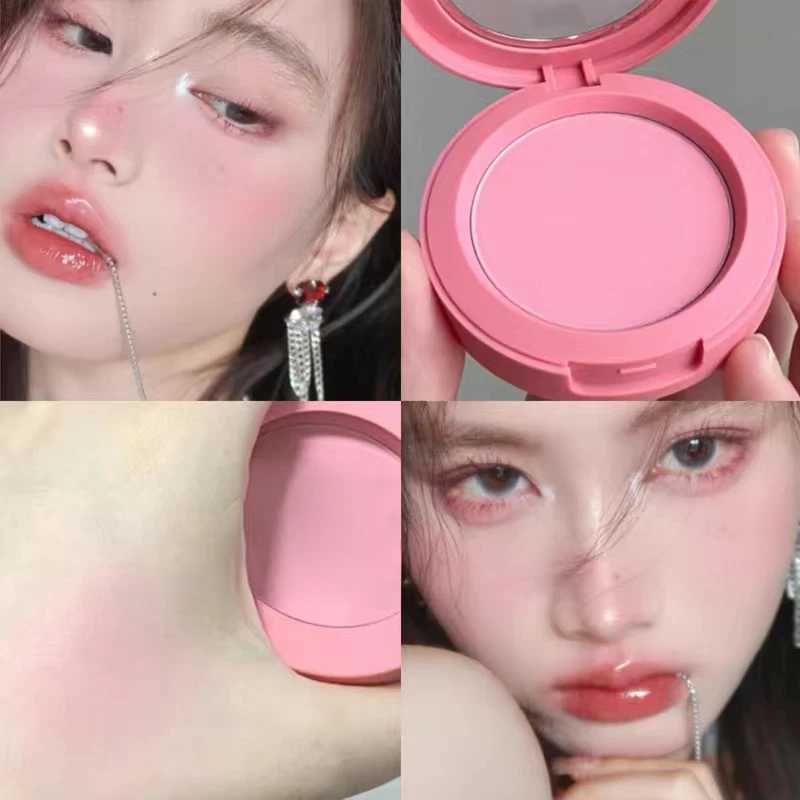 Natural Matte Monochrome Blush Cream Girl Whitening Repair Cheek Blusher Powder Makeup Professional Contour Shadow Pink BlusherXJ241111