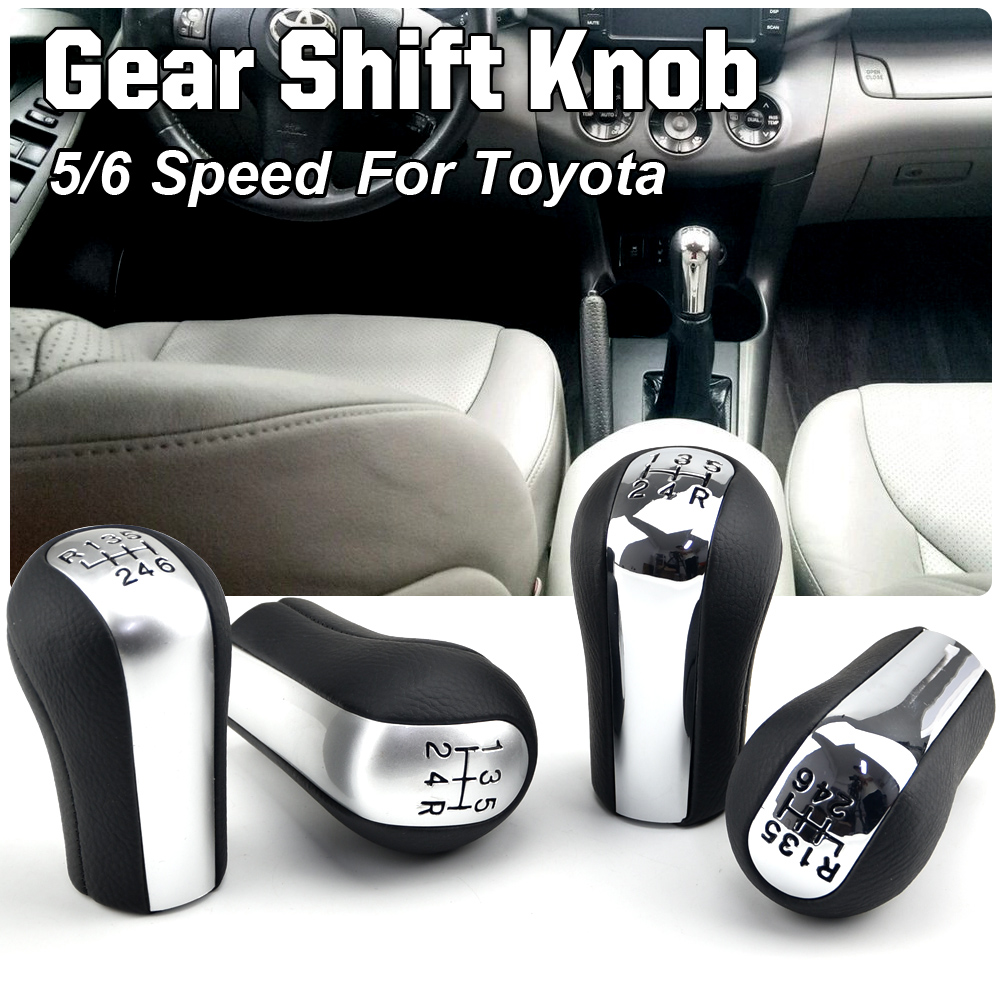Speed Car Gear Manual Shift Knob Lever HandBall Styling For Toyota Corolla AYGO Verso RAV YARIS VITZ 5