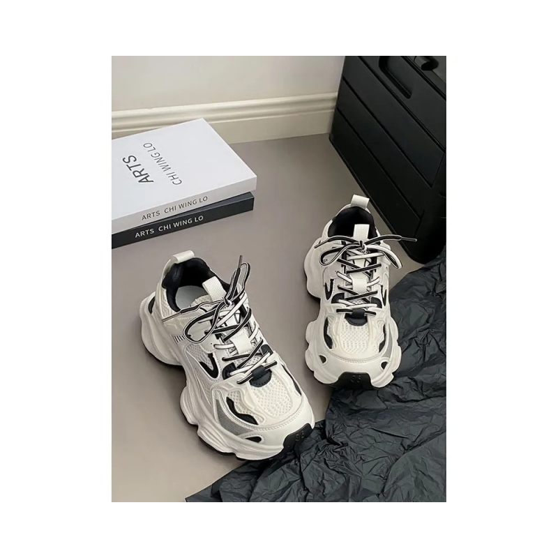 Designer shoes Super Hot Thick Sole Dad Women's 2024 Spring New Matcake Shoes Elevated Casual Mesh Breathable