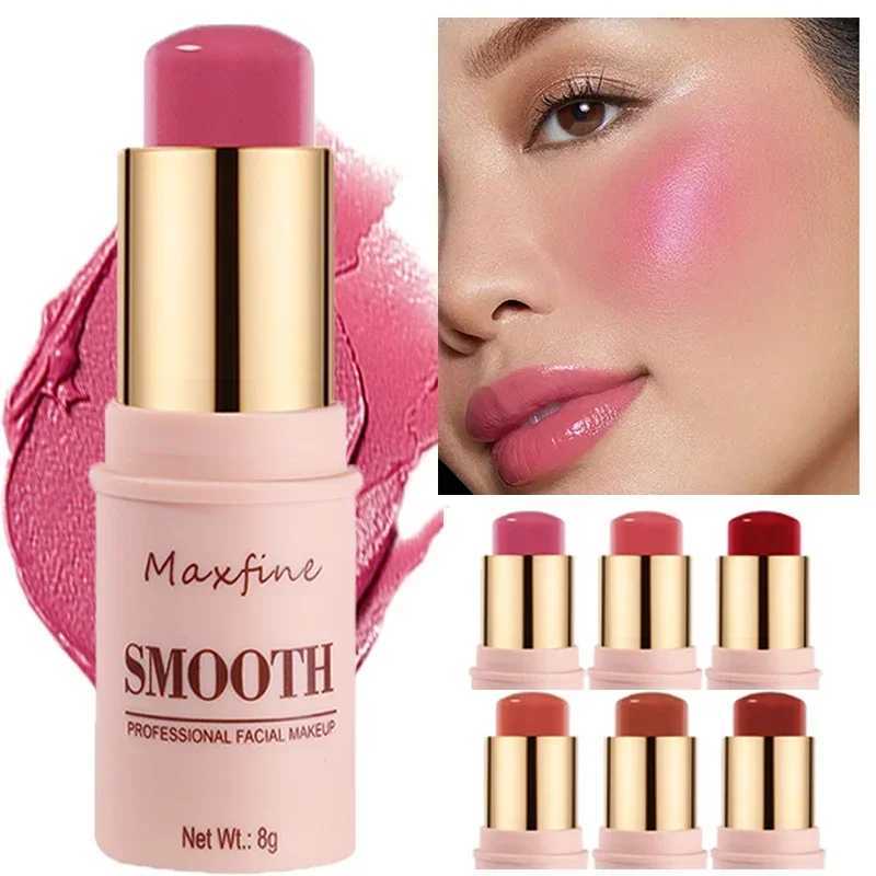 Tinted Cheek Balm Moistured Blush Stick Smooth Lipstick Eyes Cheek and Lip Tint Waterproof Lightweight Cream Multi Stick MakeupXJ241111