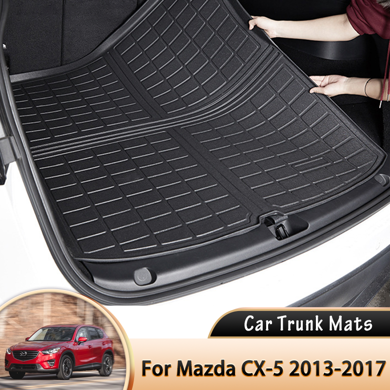 EVA Car Rear Trunk Mat Waterproof Protective Liner Trunk Tray Floor Mats for Mazda CX-5 CX 5 CX5 KE 2013~2017 2016 Accessories