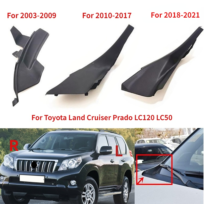 Front Windshield Wiper Cowl Trim Panel Deflector Plate Cover For Toyota Land Cruiser Prado LC120 GX470 2003-2009 LC150 2010-2021