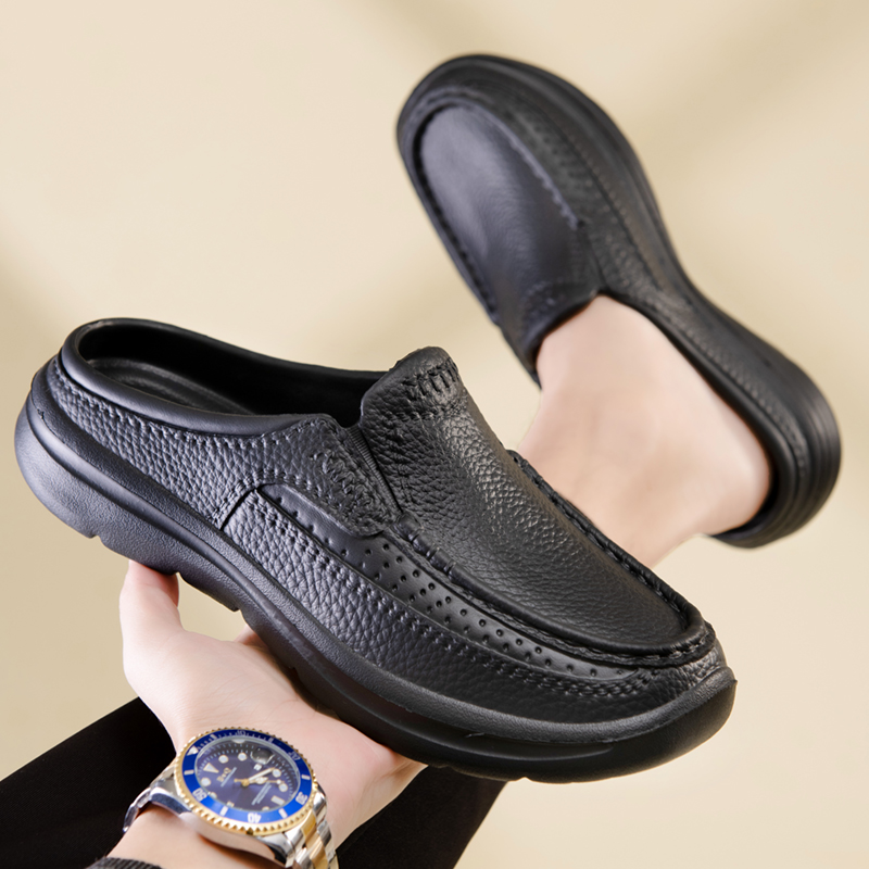 NEW hot Indoor EVA Semi-slippers Men's Baotou Waterproof Sandals Light Beach Slippers Shoes Free of Freight