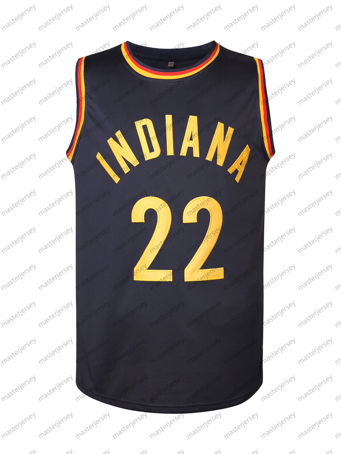 #22 CLARK INDIANA Men's Basketball Jersey Sweatshirt - Embroidered Movie Mesh Letters & Numbers, Crew Neck Sleeveless Training Vest, Loose Fit At