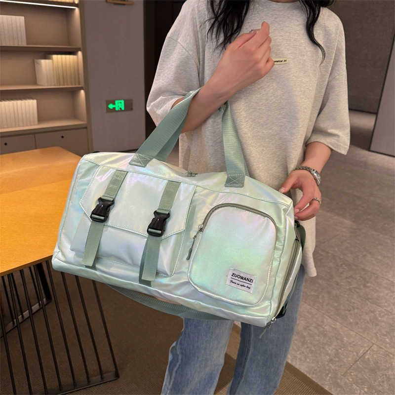 Colorful Pearl Trendy Fashion Fitness Bag Large Capacity Dry Wet Separation Swimming Training Bag Travel Multi Pocket Storage Bag