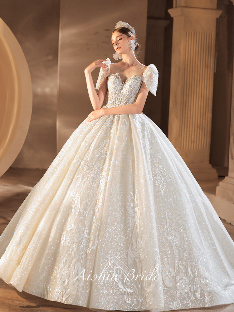 Gorgeous princess Wedding Gown Lace Applique Tulle A Line Ruched Custom Plus Size Country vestido de novia Vintage Bridal Gowns beach boho Dresses